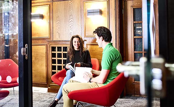 Student having a one-to-one language learning session.